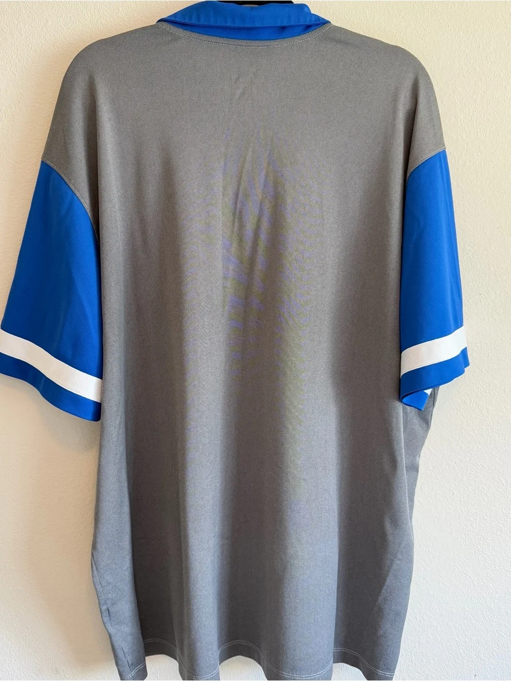 Nike Duke Blue Devils Polo Shirt Mens 3XL Gray Blue University Dri Fit